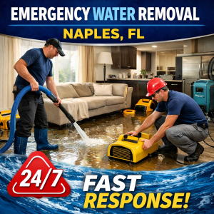 Emeergency water damage removal in Naples Fl